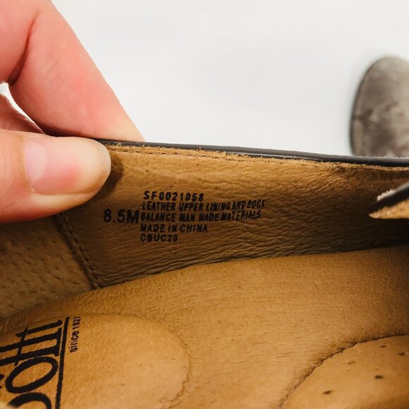 Sofft Severn Taupe & Gray Amazonia Snake Print Leather Loafer - Picture 6 of 6